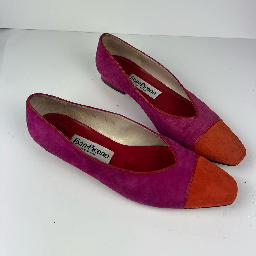 Evan Picone Women's Pink and Orange Flats
